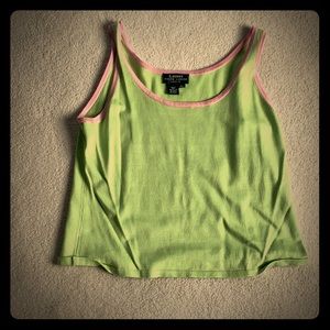 Lauren green and pink sweater set